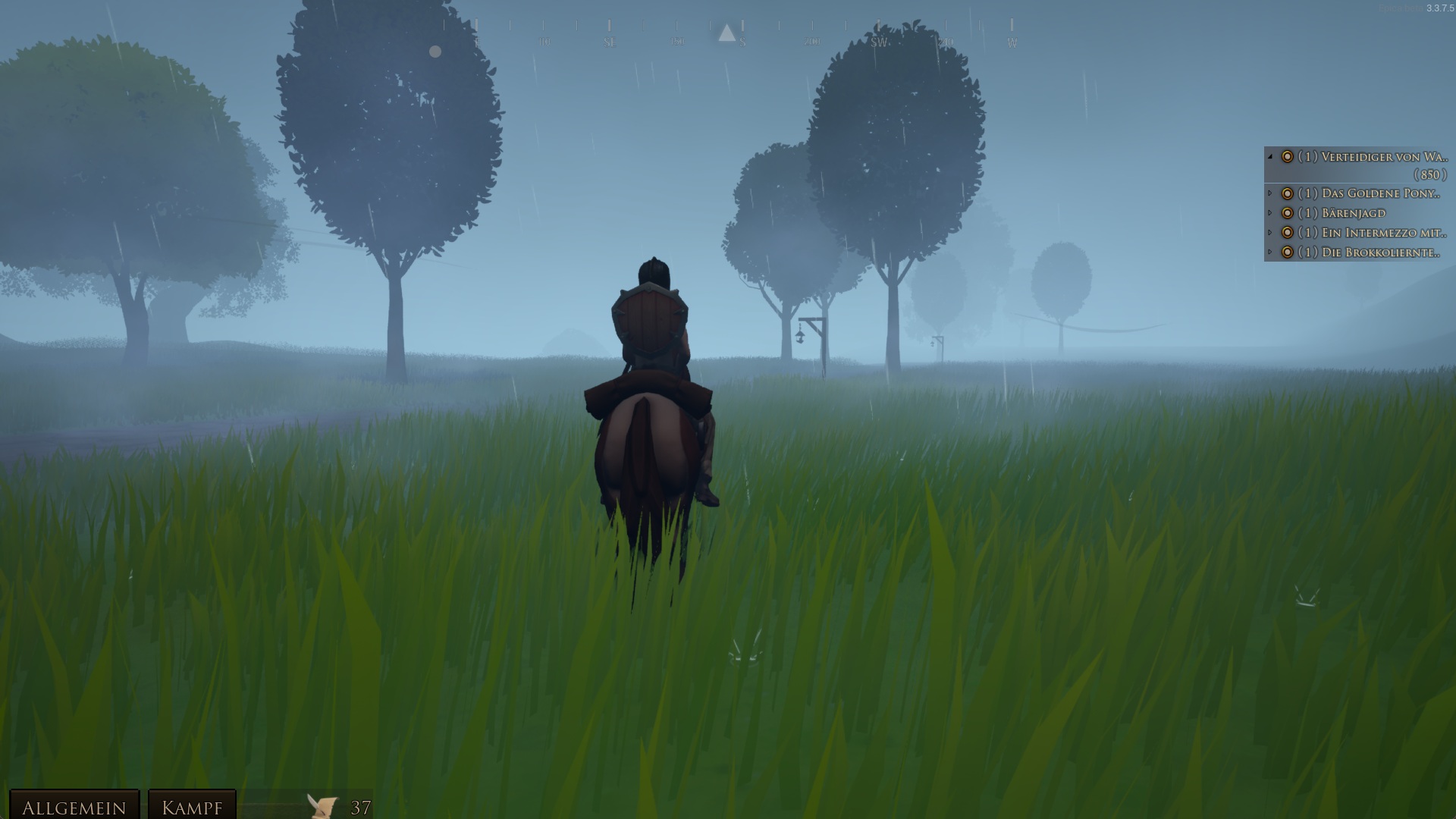 2026 Epica RPG Warrior on horse mount during foggy evening hours